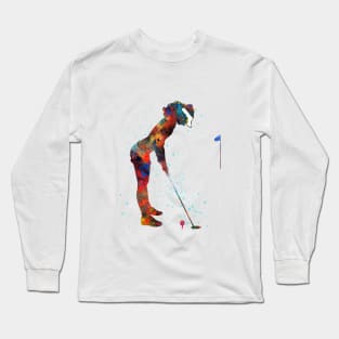 Girl golfer Long Sleeve T-Shirt